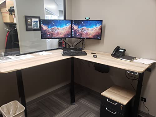 Electric Sit to Stand L-Shape Corner Desk T99914