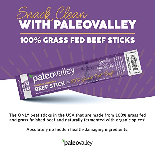 100% Grass Fed Garlic Summer Sausage Beef Sticks F961