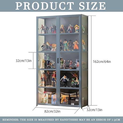 5-Tier Curio Display Cabinet with Acrylic Door X650