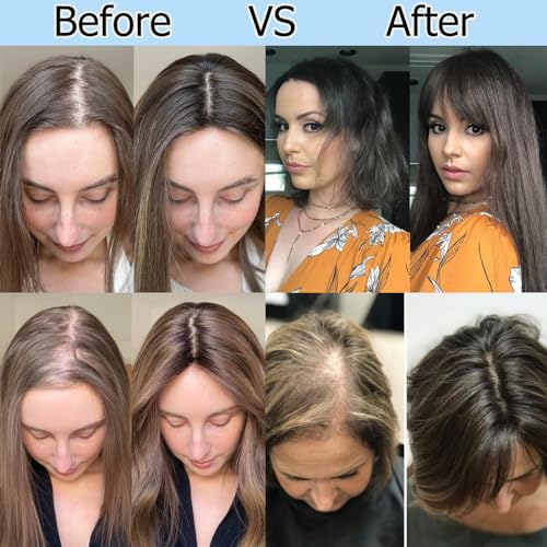 18 Inch Synthetic Fiber Clip in Hair Topper (Chestnut Brown & Honey Blonde) Q7550
