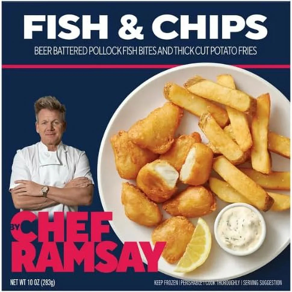 9.5oz Frozen Fish and Chips Pack of 10 P7957