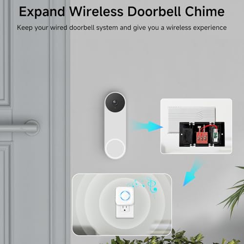 Wireless Doorbell Chime Extender with Receiver X956