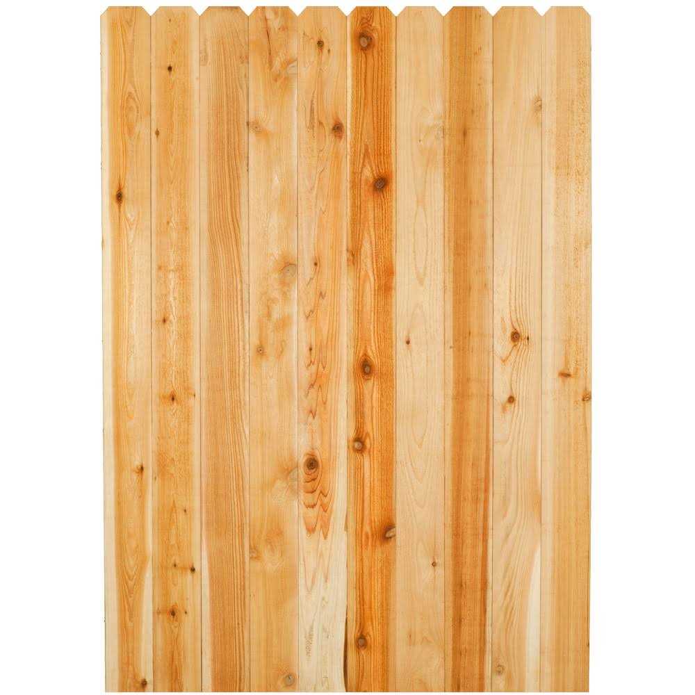 5/8 in. x 3-1/2 in. x 6 ft. Western Red Cedar Dog-Ear Fence Picket N188947