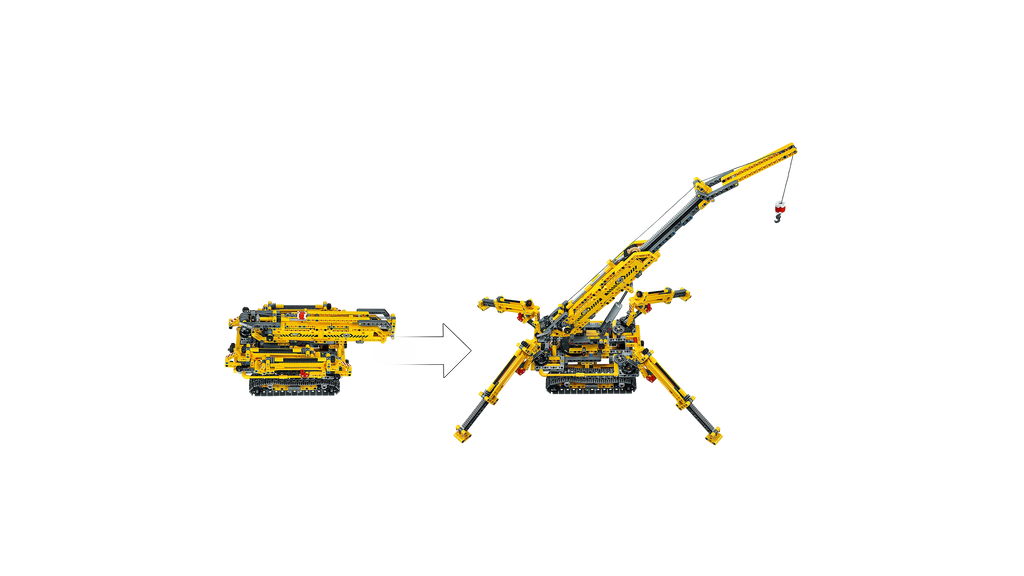 Compact Crawler Crane Construction Model Set (920 Pieces) G367