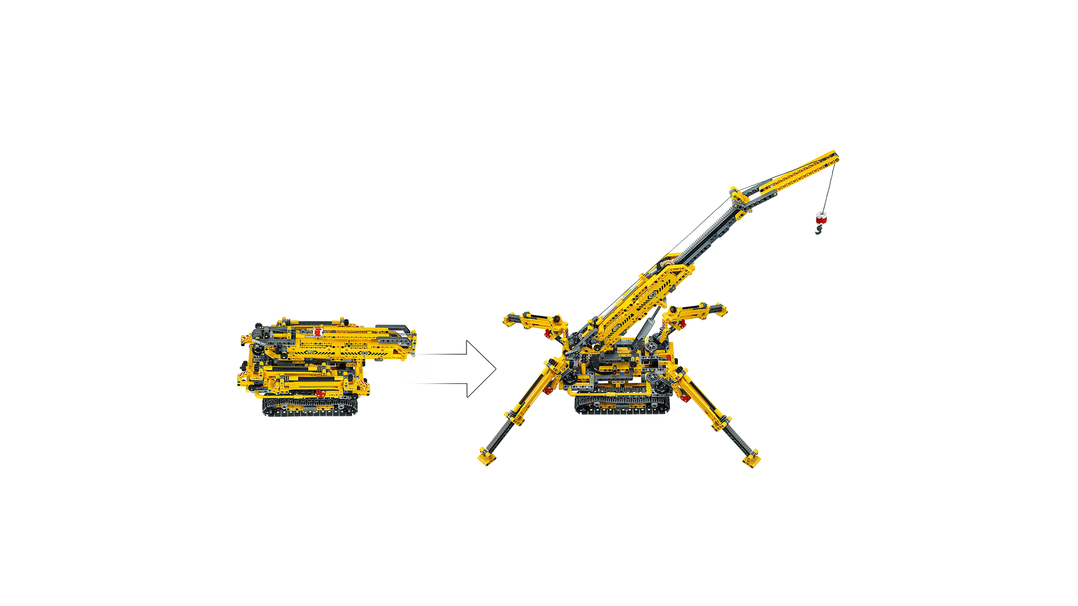 Compact Crawler Crane Construction Model Set (920 Pieces) G367