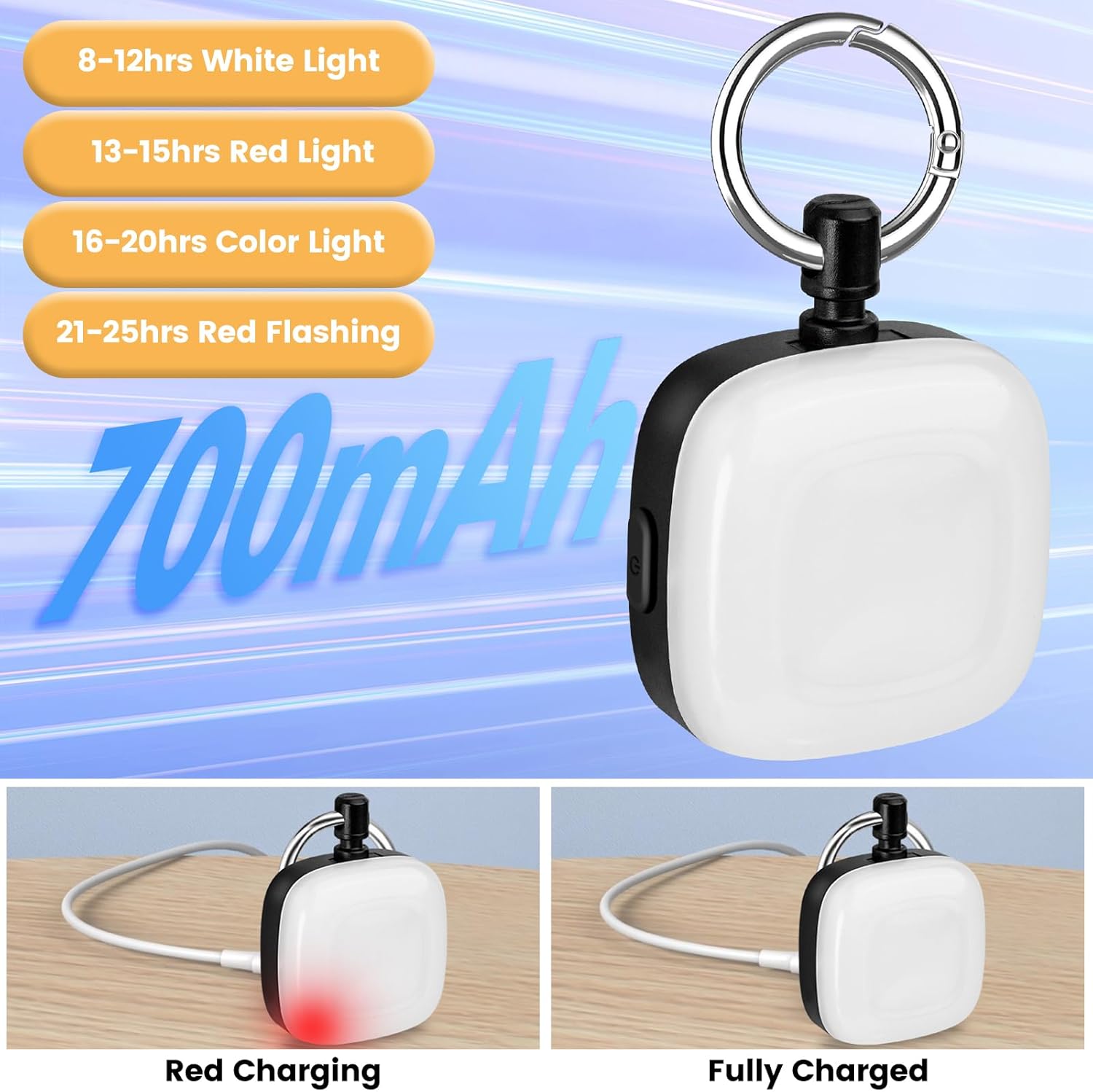 2 Packs USB Rechargeable IP68 Waterproof Dog Collar Light D457159