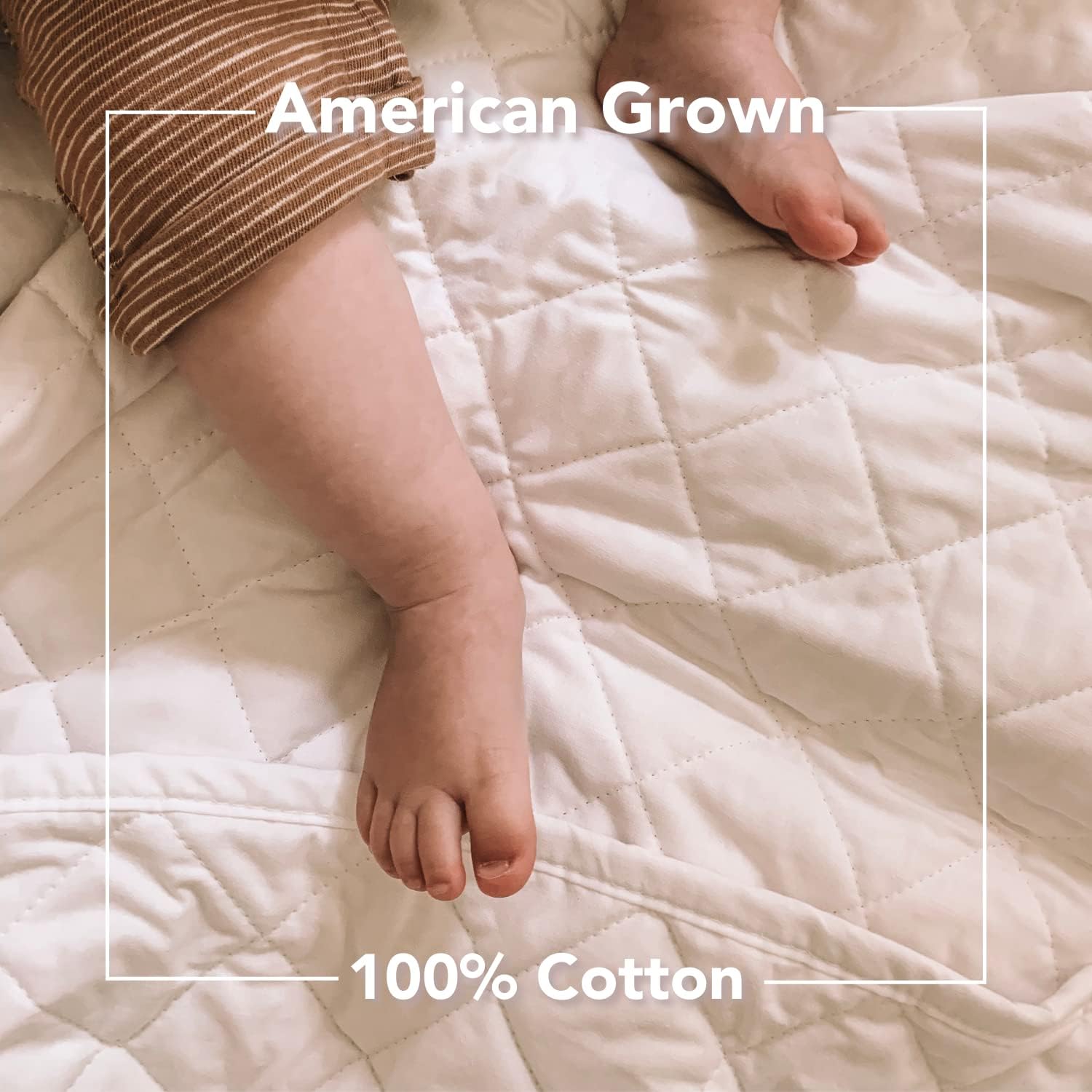White 100% Cotton Full/Queen Quilt L517