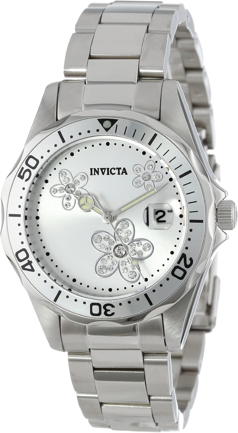 Silver Dial Stainless Steel Watch D4087