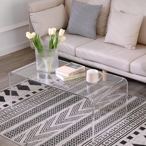 Acrylic Clear Rectangle Coffee Table W76945