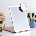 Foldable Double Sided Tabletop Mirror 10 X and 1X Y486208