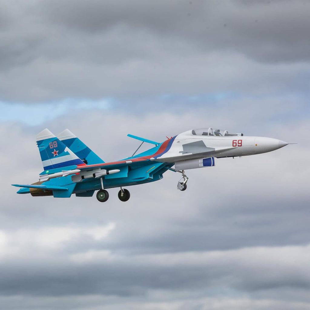RC Airplane SU-30 Twin 70mm EDF BNF Basic 1100mm S843