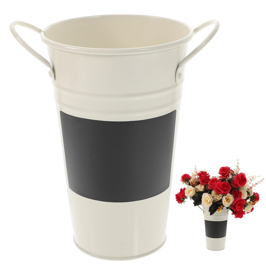 Tin Bucket Flower Pot Succulent Container S87868