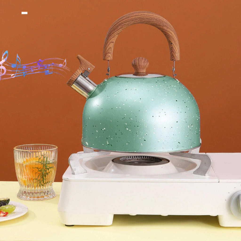 Green Stainless Whistling Water Kettle F934