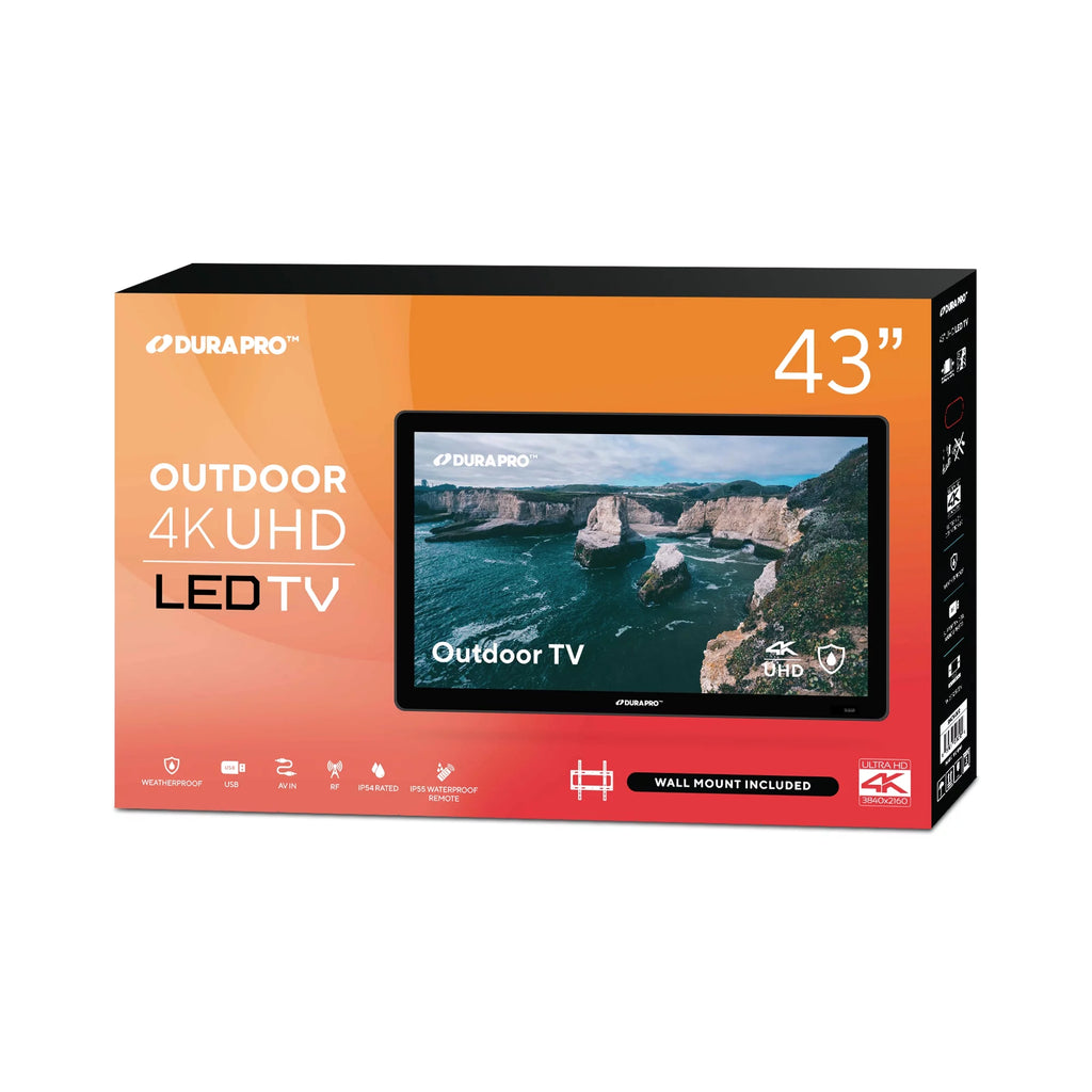43" Outdoor Partial Shade 4K UHD LED TV with Waterproof Remote V81434