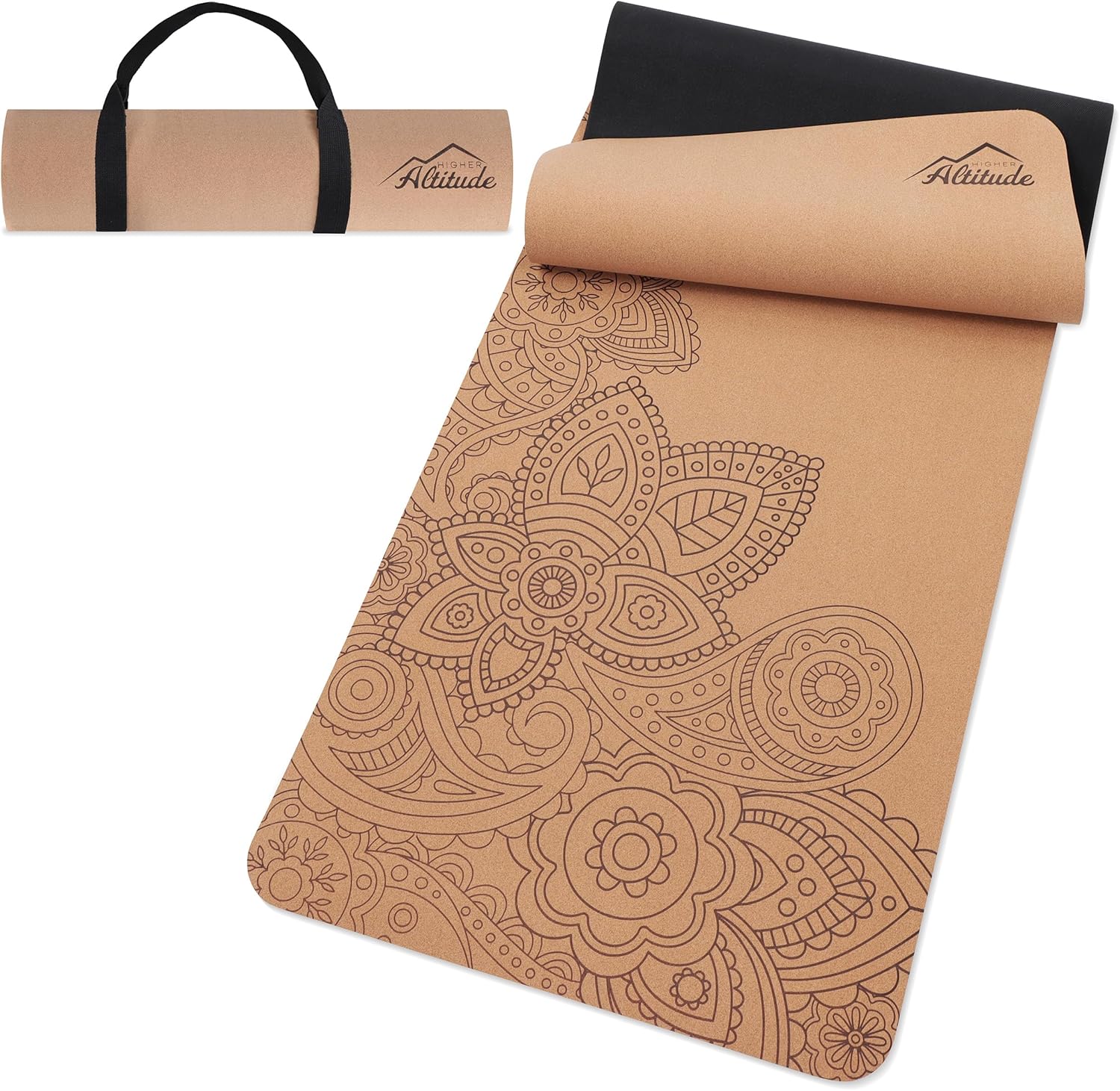 72 x 24in Cork Exercise Mat with Rubber Padding D2650
