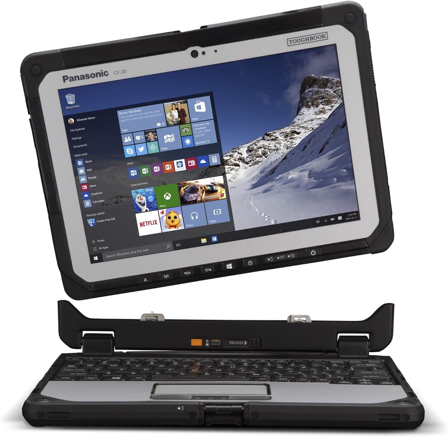 10.1" Multi Touch 1920 x 1200 8GB 128GB SSD Win 10 Pro 4G LTE Laptop T798372