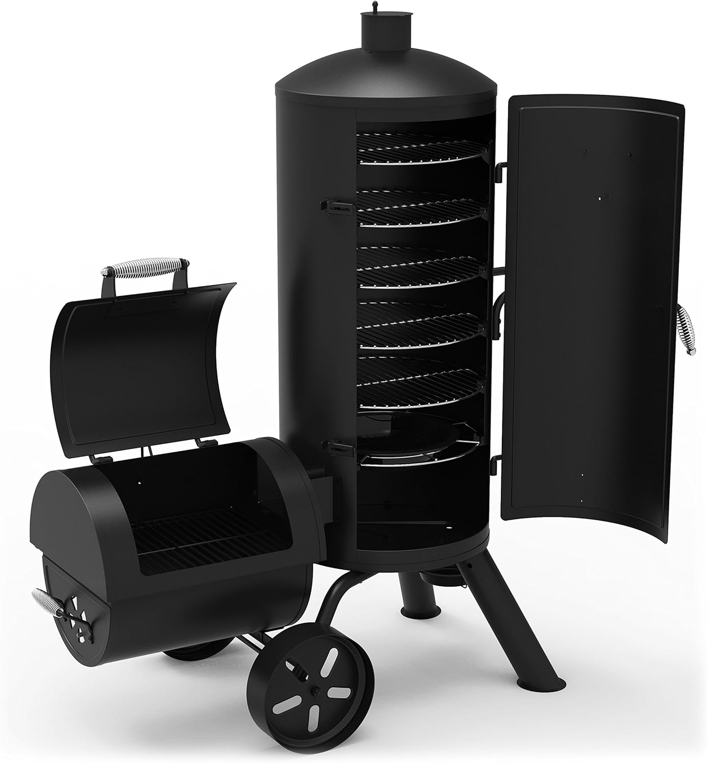 Heavy-Duty Vertical Offset Charcoal Smoker & Grill R361316