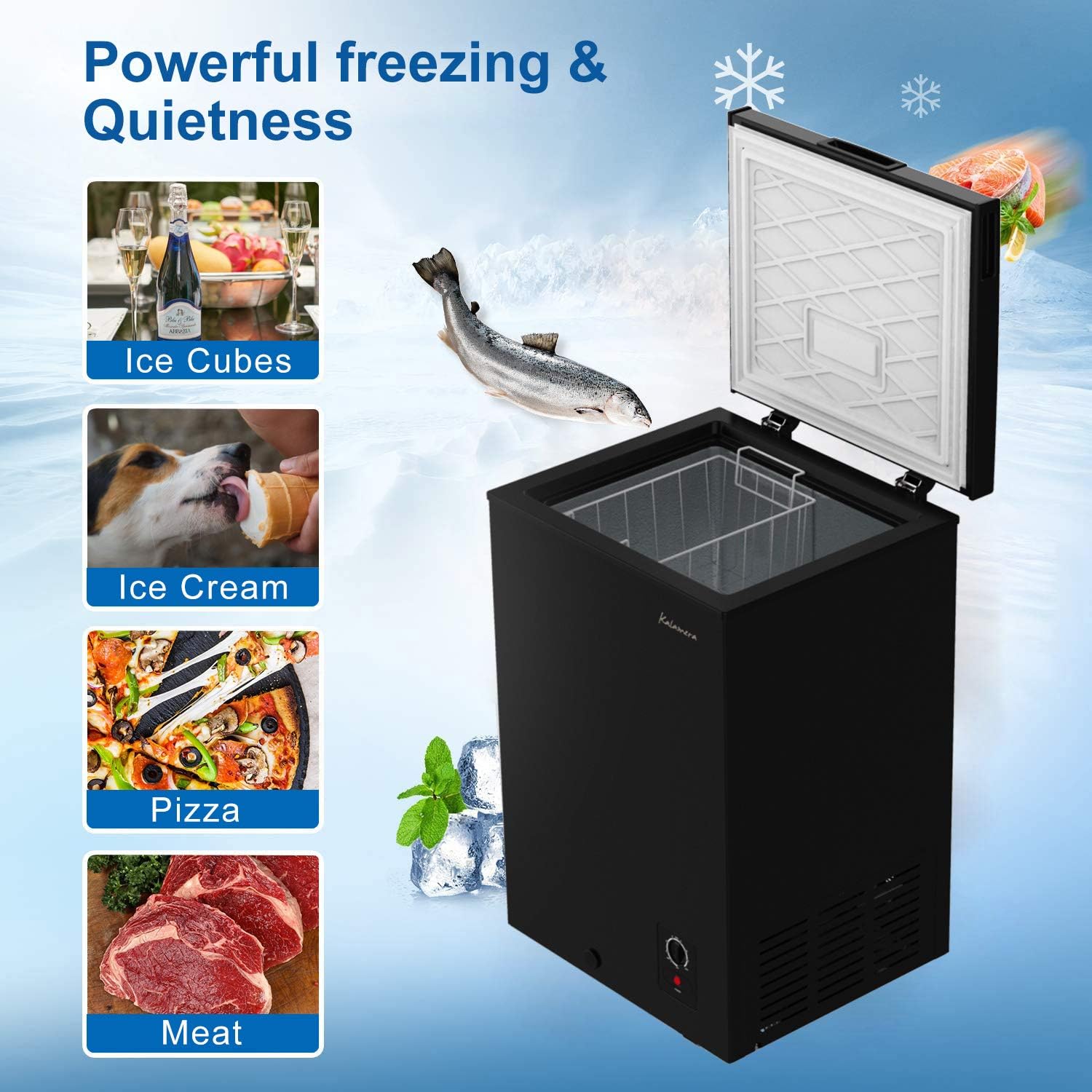 3.5 Cu.ft Chest Freezer Black P183363