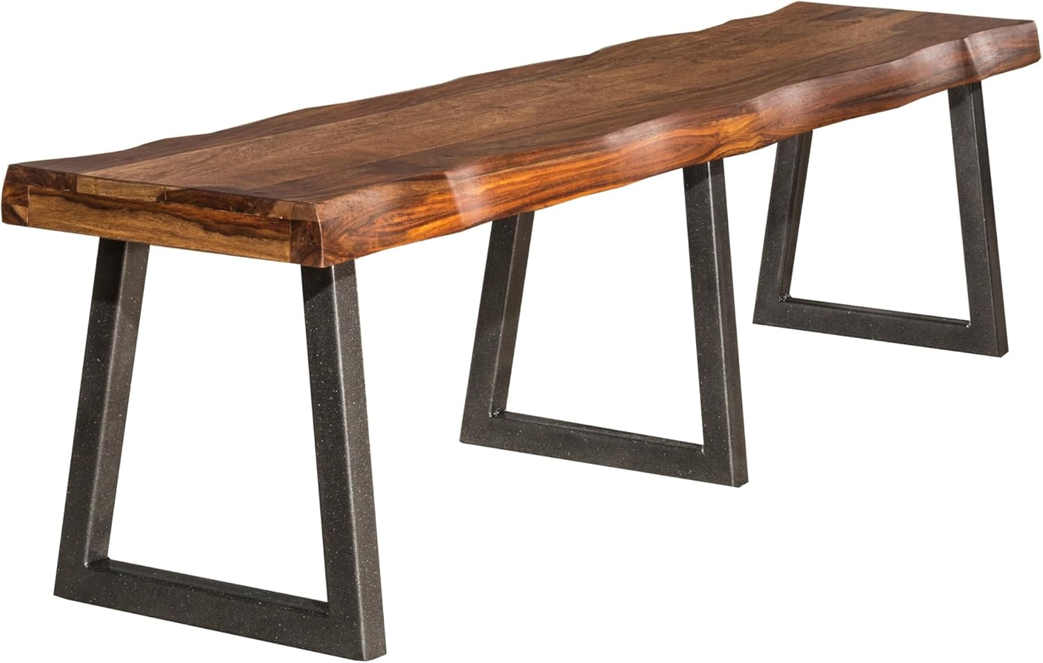 Gray Powder Coat Wood Rectangle Dining Table R390