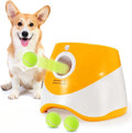 Orange Automatic Dog Ball Launcher with 3 Tennis Balls B642177