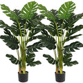 Artificial Monstera Deliciosa Plant 4ft Tall 15 Decorative Split Leaves Faux Swiss Cheese Plant H44173