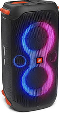 Black Portable Party Speaker with Built-in Lights F784