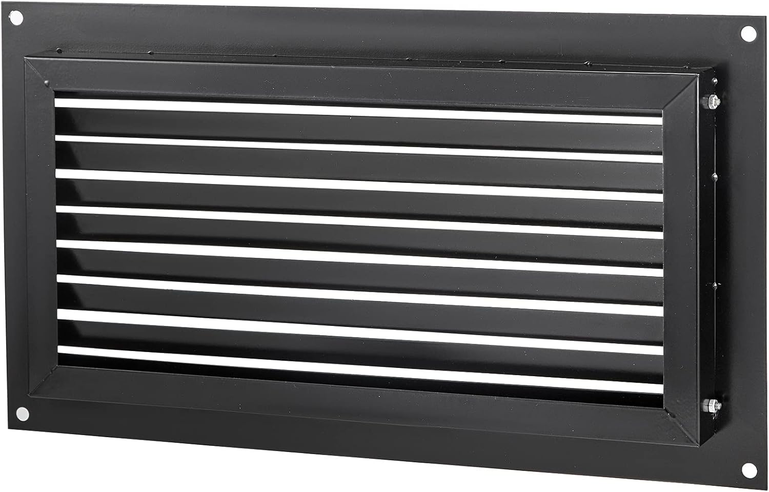 Black 8" x 16" Wall Mounted Flood Vent L92118