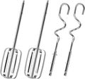 Hand Mixer Beaters Whisk & Dough Hooks (Pack of 4) E6366