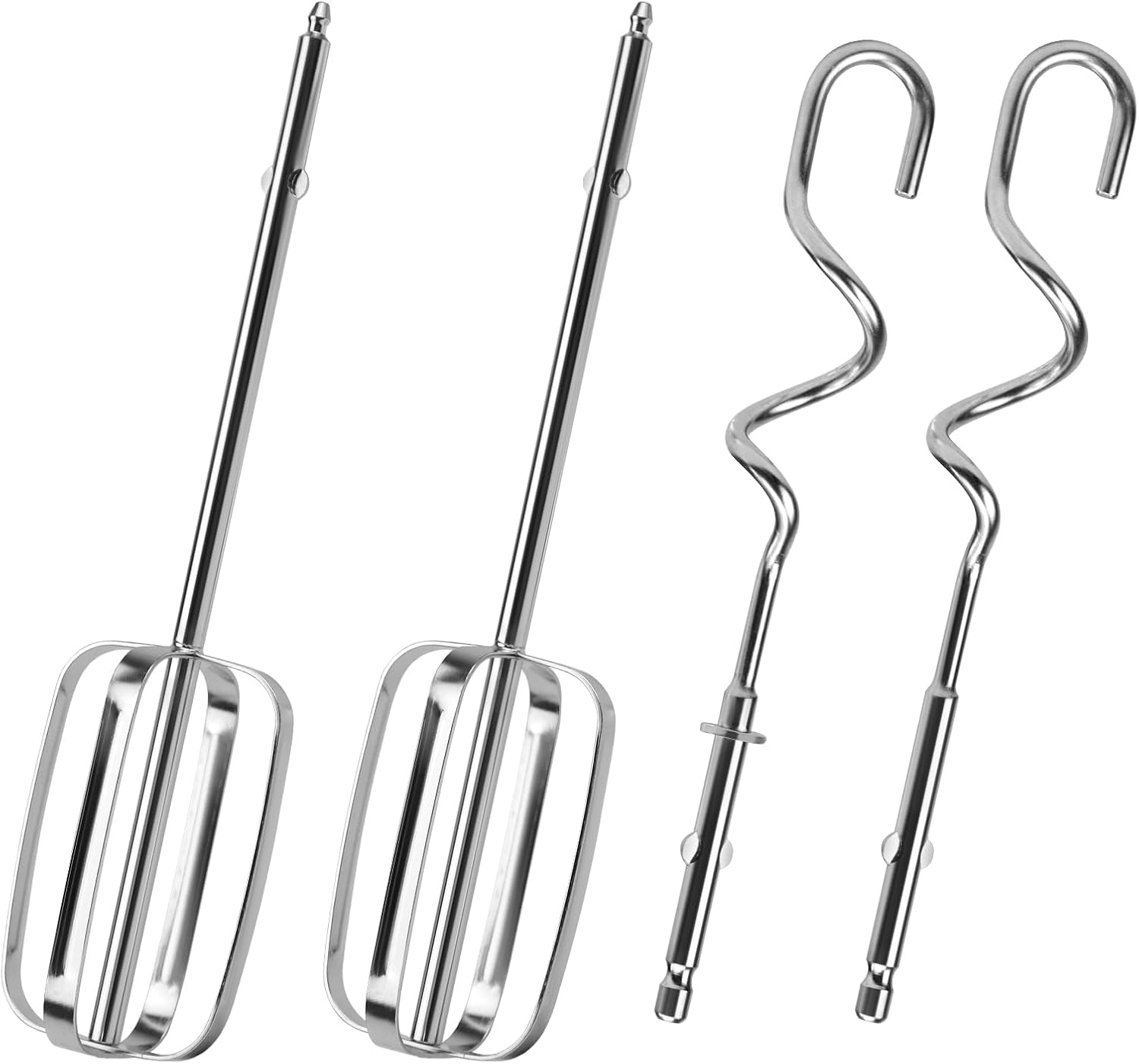 Hand Mixer Beaters Whisk & Dough Hooks (Pack of 4) E6366