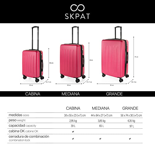 Hard Shell ABS Luggage Set of 3 Piece with TSA Combination Lock L986