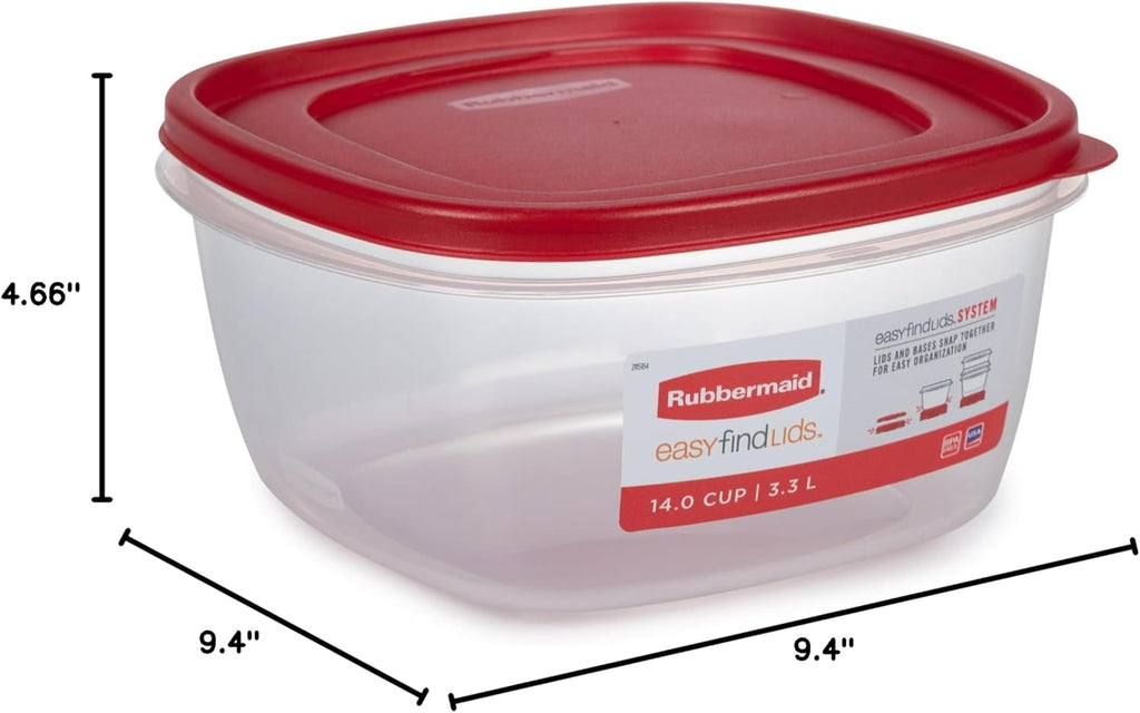 Red 14 Cup Food Storage Container 2 Pack C423988