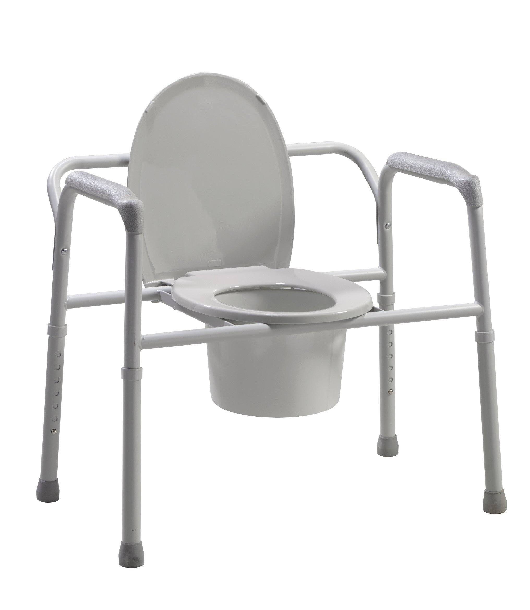 Grey Bariatric Folding Commode D926
