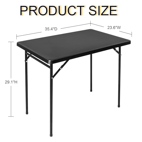 White 3ft Rectangular Plastic Folding Table D628265