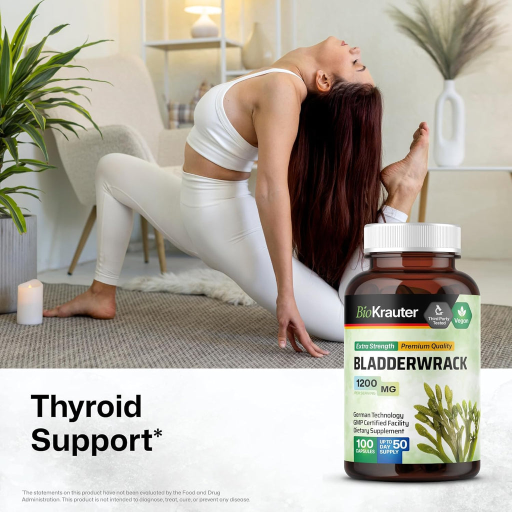 1200 mg Bladderwrack Capsules, 100 Veggie Capsules F8493