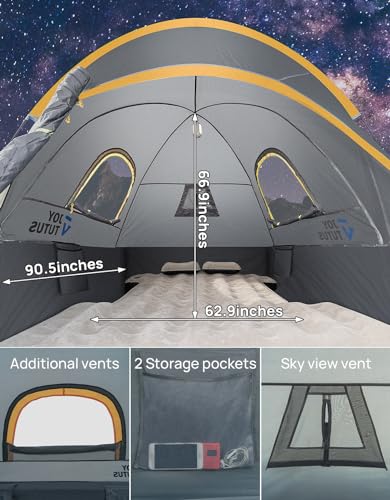 Green Waterproof Double Layer Pickup Truck Tent for 2 Person R105
