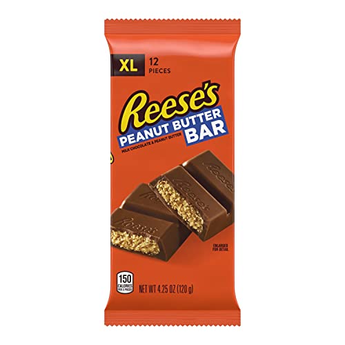 4.25 oz Milk Chocolate Peanut Butter Candy Bars, 12 Count R61235