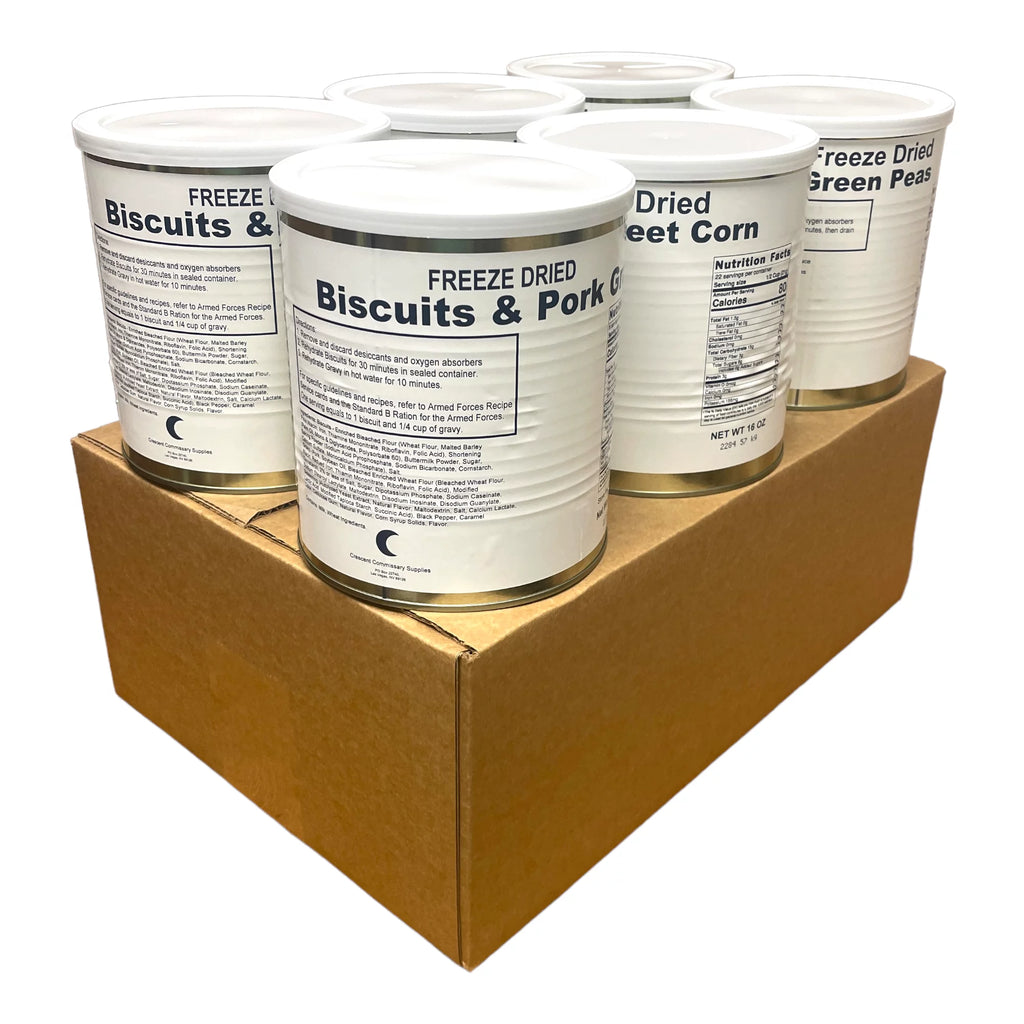 Freeze Dried Food Storage Kit, 6 Cans Q460418