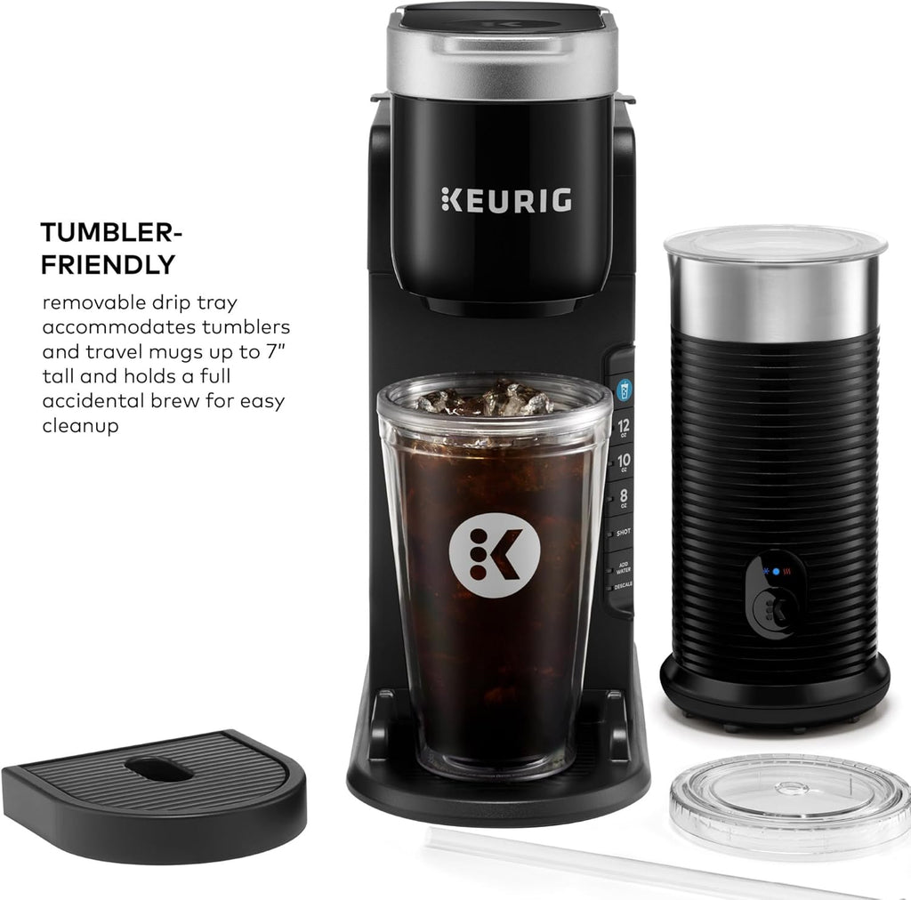 Black Single Serve Coffee Maker and Frother H234
