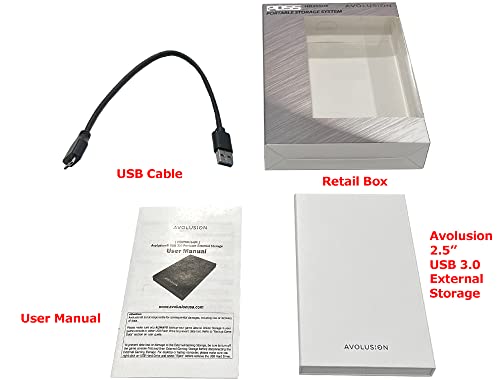 1TB USB 3.0 Portable External Hard Drive Q9362