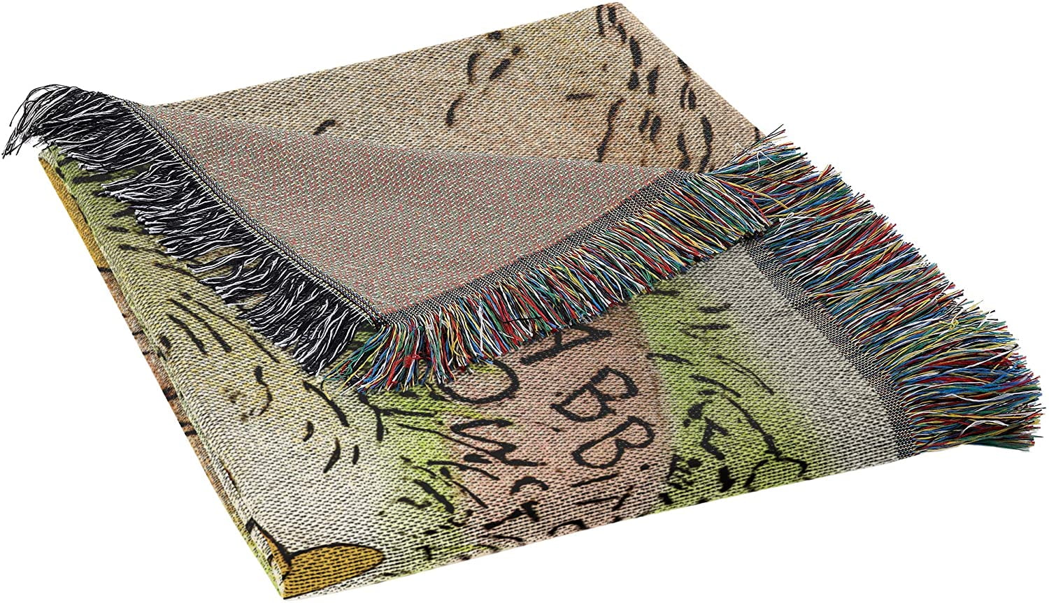 Vintage Woven Tapestry Throw Blanket U946