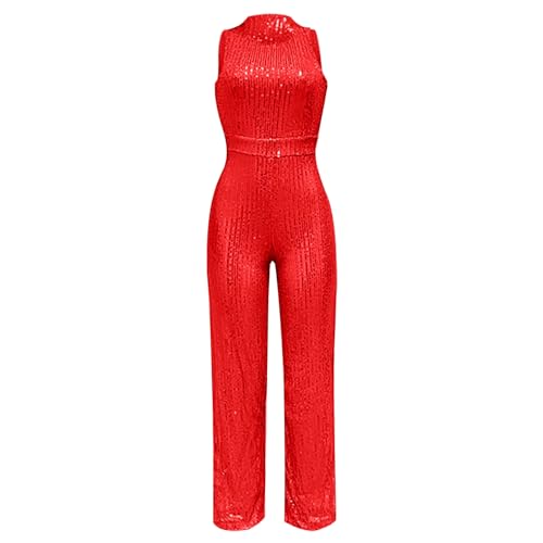 Sequin Sparkly Off the Shoulder Slim Jumpsuit M302