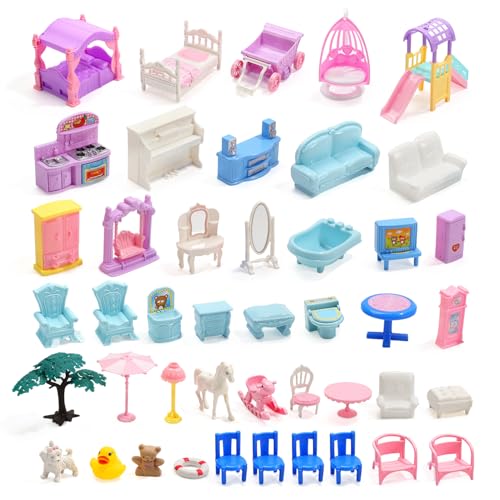 Large Dollhouse with Lights Furniture & Accessories X674