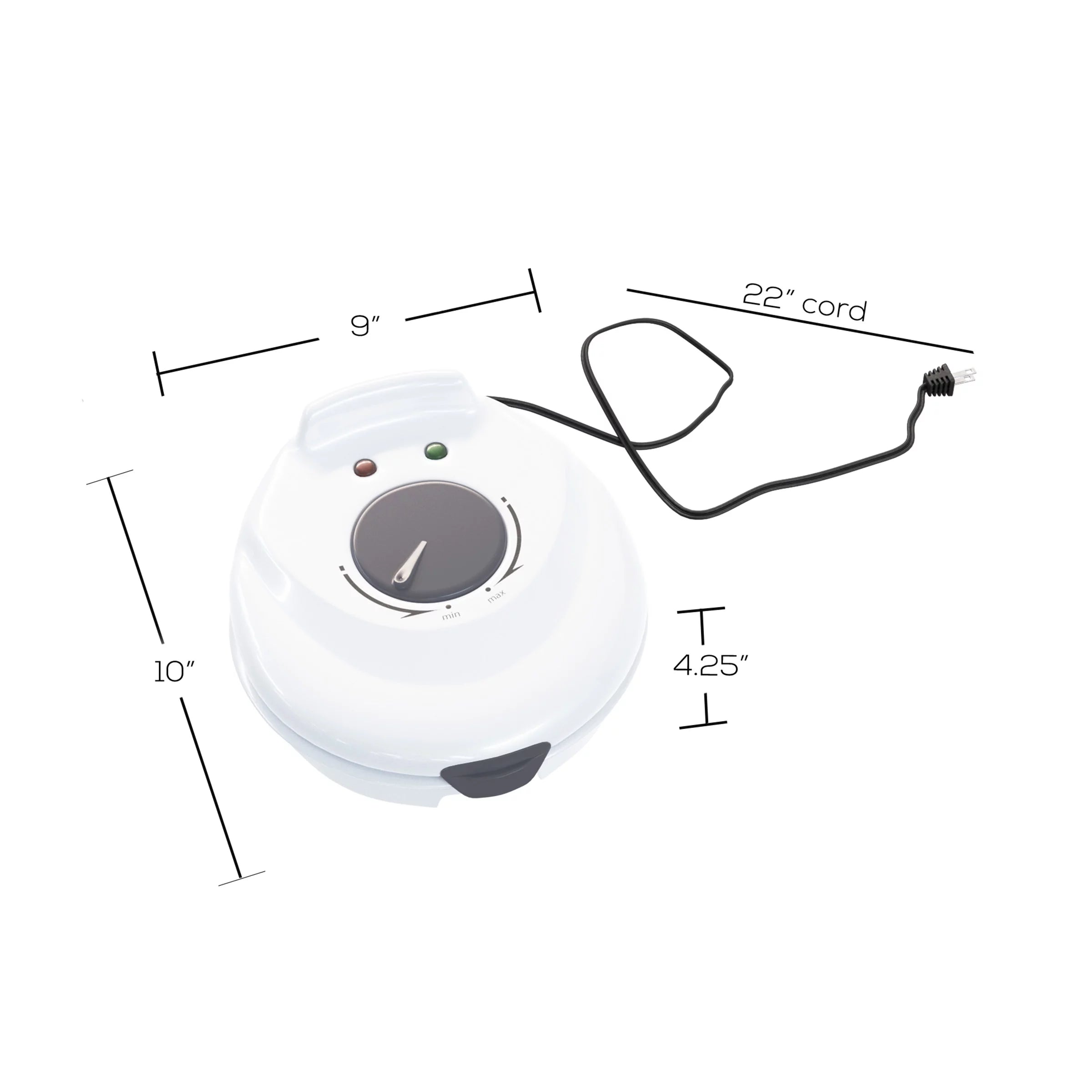 White Electric Nonstick Waffle Cone Maker M449