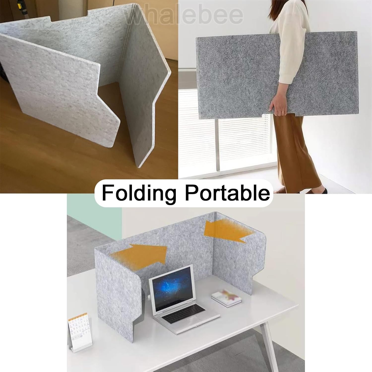 Acoustic Desk Divider 3 Panels P1351