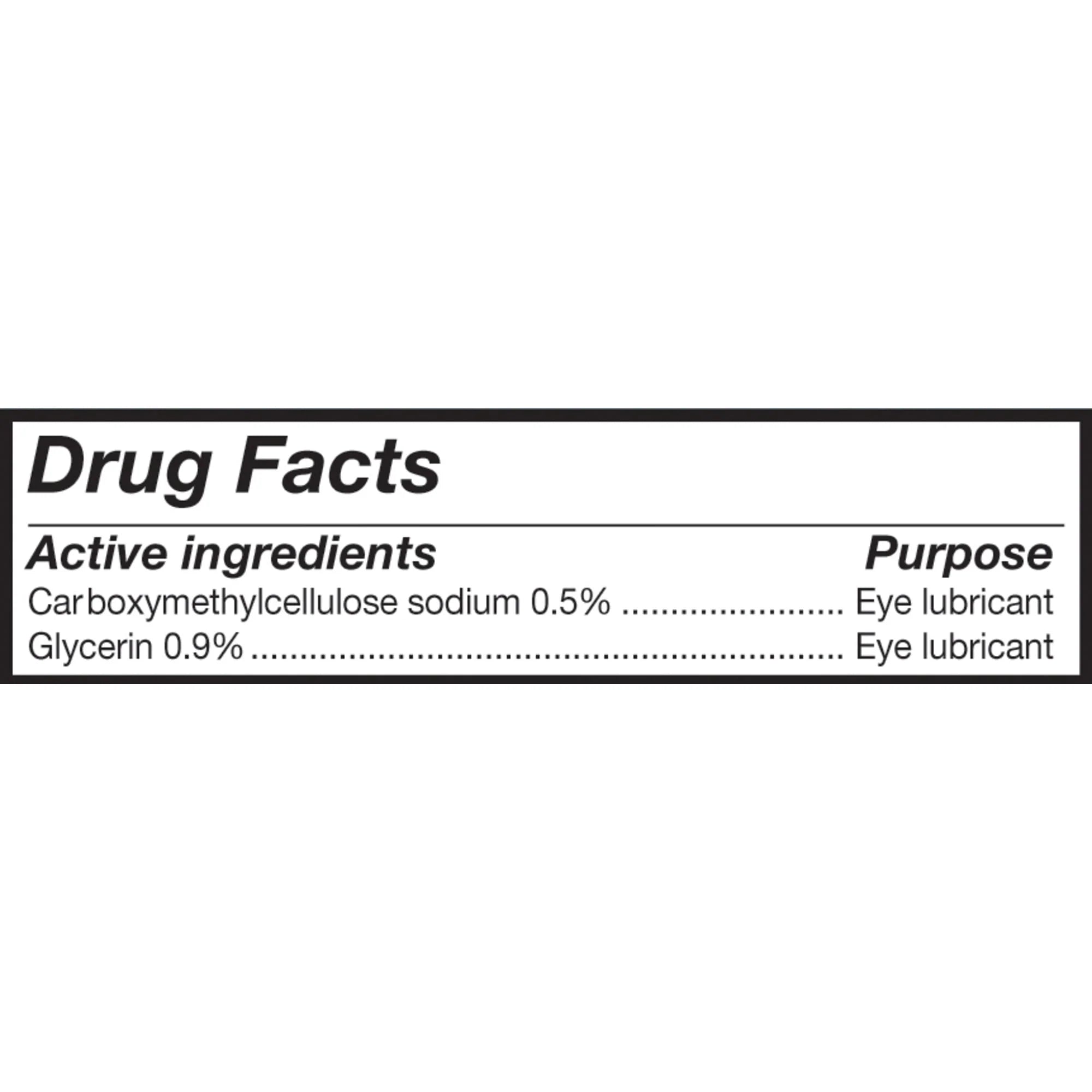 60 Count 0.4 ml Lubricant Eye Drops T928