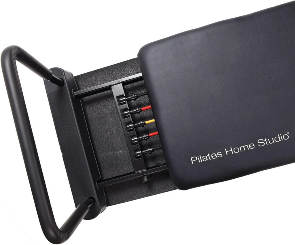 Black Foldable Pilates Reformer J2360