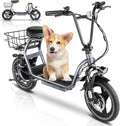 1200W Electric Scooter with Seat, 14" Fat Tire, 500Wh Battery, Foldable C466