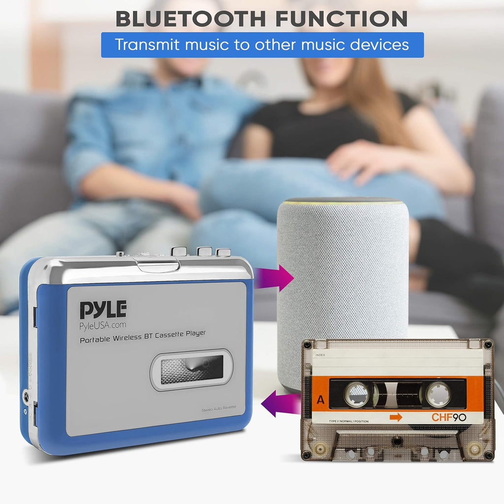 Cassette Player Bluetooth with Earphone W432468