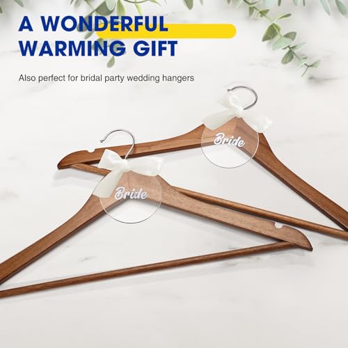 30-Pack Wooden Clothes Hangers with Rotatable Hook A42910