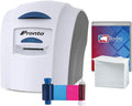 Bronze ID Card Printer with Supplies Package G4216